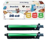 TTCWQ Compatible for Konica Minolta DR-618 Drum Unit Work for Konica Minolta BizHub C450i C550i C650i Printers, with Chip, High Yield 340000 Pages, High-Definition Printing (2 Pack Black)