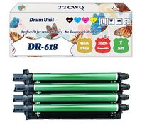 TTCWQ Compatible for Konica Minolta DR-618 Drum Unit Work for Konica Minolta BizHub C450i C550i C650i Printers, with Chip, High Yield 340000 Pages, High-Definition Printing (4-Pack BK/C/M/Y)