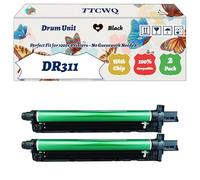 TTCWQ Compatible for Konica Minolta DR311 Drum Unit Work for Konica Minolta bizhub C220 C280 C360 Printers, with Chip, High Yield 80000 Pages, High-Definition Printing (2 Pack Black)
