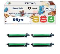 TTCWQ Compatible for Konica Minolta DR311 Drum Unit Work for Konica Minolta bizhub C220 C280 C360 Printers, with Chip, High Yield 80000 Pages, High-Definition Printing (4 Pack Black)