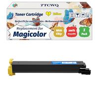 TTCWQ Compatible for Konica Minolta Magicolor 7450 Toner Cartridge Work for Konica Minolta Magicolor 7450 7450II Printers, with Chip, High Yield 15000 Pages, High-Definition Printing (1 Pack Yellow)