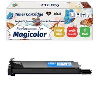 TTCWQ Compatible for Konica Minolta Magicolor 7450 Toner Cartridge Work for Konica Minolta Magicolor 7450 7450II Printers, with Chip, High Yield 15000 Pages, High-Definition Printing (1 Pack Black)
