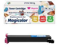 TTCWQ Compatible for Konica Minolta Magicolor 7450 Toner Cartridge Work for Konica Minolta Magicolor 7450 7450II Printers, with Chip, High Yield 15000 Pages, High-Definition Printing (1 Pack Magenta)
