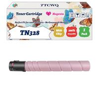 TTCWQ Compatible for Konica Minolta TN328 Toner Cartridge Work for Konica Minolta Bizhub C 250 i Bizhub C 251 i Bizhub C 300 i Bizhub C 301 i Bizhub C 360 i Bizhub C 361 Printers (1 Pack Magenta)