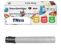 TTCWQ Compatible for Konica Minolta TN512 Toner Cartridges Work for Konica Minolta Bizhub C 454 Bizhub C 454 e Bizhub C 554 Bizhub C 554 Printers (1 Pack Black)