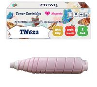 TTCWQ Compatible for Konica Minolta TN622 Toner Cartridge Work for Konica Minolta BizHub Press C1085 C1100 Printers, with Chip, High Yield 95000 Pages, High-Definition Printing (1 Pack Magenta)