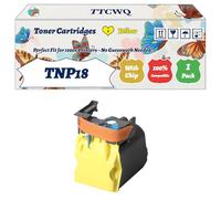 TTCWQ Compatible for Konica Minolta TNP18 Toner Cartridges Work for Konica Minolta Magicolor 4700 Series Magicolor 4750 DN Magicolor 4750 Printers (1 Pack Yellow)
