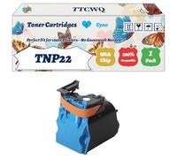 TTCWQ Compatible for Konica Minolta TNP22 Toner Cartridges Work for Konica Minolta Bizhub C 35 Bizhub C 35 P Printers, with Chip, High Yield 5200 Pages, High-Definition Printing (1 Pack Cyan)