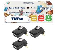 TTCWQ Compatible for Konica Minolta TNP90 Toner Cartridges Work for Konica Minolta Bizhub 4050 i 4051 i 4750 i 4751 Printers (3 Pack Black)