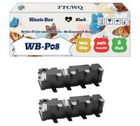 TTCWQ Compatible for Konica Minolta WB-P08 Waste Box Work for Konica Minolta Bizhub C 3300 i C 3301 i C 3350 i C 3351 il C 4000 i C 4001 i C 4050 i C 4051 Printers (2-Pack Black)