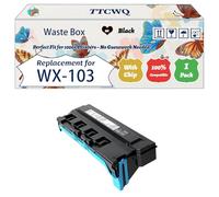 TTCWQ Compatible for Konica Minolta WX-103 WX103 A4NN-WY3 Waste Box Work for Konica Minolta Bizhub C224 C258 C284 C308 C368 Printers (1 Pack Black)
