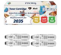 TTCWQ Compatible for Ricoh 2035 Toner Cartridge Work for Ricoh Aficio 3035PS 3045 3045AD 3045P 3045PS Printers, with Chip, High Yield 23000 Pages, High-Definition Printing (4 Pack Black)