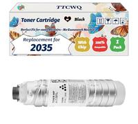 TTCWQ Compatible for Ricoh 2035 Toner Cartridge Work for Ricoh Aficio 3035PS 3045 3045AD 3045P 3045PS Printers, with Chip, High Yield 23000 Pages, High-Definition Printing (1 Pack Black)