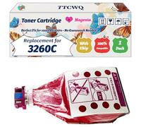 TTCWQ Compatible for Ricoh 3260C Toner Cartridge Work for Ricoh Aficio 3260C Aficio 5560C Printers, with Chip, High Yield 36000 Pages, High-Definition Printing (1 Pack Magenta)