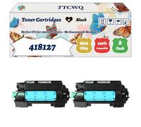TTCWQ Compatible for Ricoh 418127 Toner Cartridges Work for Ricoh IM 430 IM 430F IM 430Fb Printers, with Chip, High Yield 21100 Pages, High-Definition Printing (2-Pack Black)
