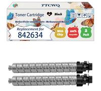 TTCWQ Compatible for Ricoh 842634 Toner Cartridge Work for Ricoh IM C7010 Printers, with Chip, High Yield 42000 Pages, High-Definition Printing (2 Pack Black)