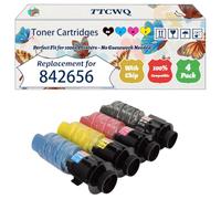 TTCWQ Compatible for Ricoh 842656 Toner Cartridges Work for Ricoh M C320FW M C320FSE Printers, with Chip, High Yield 16000 Pages, High-Definition Printing (4-Pack BK/C/M/Y)