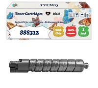 TTCWQ Compatible for Ricoh 888312 Toner Cartridges Work for Ricoh 888313 888314 888315 Aficio CL4000DN SPC410DNR Printers (1 Pack Black)