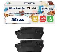 TTCWQ Compatible for Ricoh IM2500 Waste Toner Box Work for Ricoh Aficio MP 3054 MP 3054 Series MP 3054 SP MP 3054 ZSP MP 3554 MP 3554 Printers (2-Pack Black)