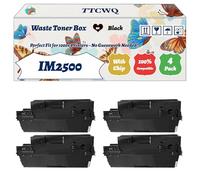 TTCWQ Compatible for Ricoh IM2500 Waste Toner Box Work for Ricoh MP 2555 SP TE MP 2555 SPG MP 3055 ASP MP 3055 Series MP 3055 Printers (4 Pack Black)