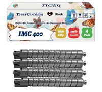 TTCWQ Compatible for Ricoh IMC 400 Toner Cartridge Work for Ricoh IMC400 IMC400F Printers, with Chip, High Yield 29800 Pages, High-Definition Printing (4 Pack Black)