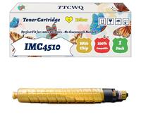 TTCWQ Compatible for Ricoh IMC4510 Toner Cartridge Work for Ricoh IM C 4510 IM C 4510 A IM C 4510 SD IM C 5510 IM C 5510 A IM C 6010 IM C 6010 Printers (1 Pack Yellow)