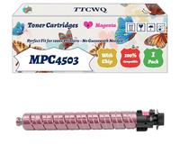 TTCWQ Compatible for Ricoh MPC4503 Toner Cartridges Work for Ricoh MP C4503ASP MP C5503ASP MP C6003SP MP C4503SP MP Printers (1 Pack Magenta)