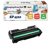 TTCWQ Compatible for Ricoh SP 4520 Imaging Drum Unit Work for Ricoh Aficio MP 401SPF MP 402SPF SP 4520DN MP 402SPF Printers, with Chip, High Yield 50000 Pages, High-Definition Printing (1 Pack Black)