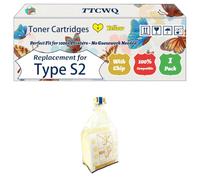 TTCWQ Compatible for Ricoh Type S2 Toner Cartridges Work for Ricoh Aficio 3260C 3260CMF 5560C Printers, with Chip, High Yield 46000 Pages, High-Definition Printing (1 Pack Yellow)