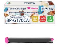 TTCWQ Compatible for Sharp BP-GT70CA Toner Cartridges Work for Sharp BP-50C26 BP-50C31 BP-50C36 BP-50C45 BP-50C55 Printers (1 Pack Magenta)