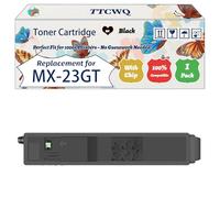 TTCWQ Compatible for Sharp MX-23GT MX23GTBA MX23GTCA MX23GTMA MX23GTYA Toner Cartridge Work for Sharp MX-2010U MX-2310U MX-2614N Printers (1 Pack Black)