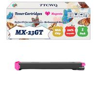 TTCWQ Compatible for Sharp MX-23GT Toner Cartridges Work for Sharp MX-2314N MX-1810U MX-2010U Printers, with Chip, High Yield 18000 Pages, High-Definition Printing (1 Pack Magenta)