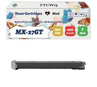 TTCWQ Compatible for Sharp MX-27GT Toner Cartridges Work for Sharp MX-2300N MX-2700N MX-35 Printers, with Chip, High Yield 28000 Pages, High-Definition Printing (1 Pack Black)