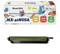 TTCWQ Compatible for Sharp MX-40NUSA Drum Unit Work for Sharp MX-3570N MX-4050N MX-4050 Printers, with Chip, High Yield 100000 Pages, High-Definition Printing (1 Pack Yellow)