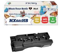 TTCWQ Compatible for Sharp MX601HB Waste Toner Bottle Work for Sharp MX-3551 MX-3550V MX-3550 Printers, with Chip, High Yield 100000 Pages, High-Definition Printing (1 Pack Black)