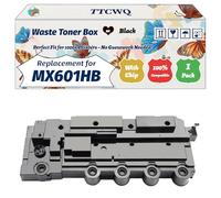 TTCWQ Compatible for Sharp MX601HB Waste Toner Box Work for Sharp MX-4071 MX-6071 MX-3061 MX-3571 MX-5051 MX-3071 Printers (1 Pack Black)