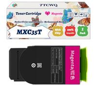 TTCWQ Compatible for Sharp MXC35T Toner Cartridge Work for Sharp MX-C357F MX-C407P Printers, with Chip, High Yield 10000 Pages, High-Definition Printing (1 Pack Magenta)