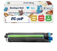 TTCWQ Compatible for Toshiba FC-30P Developer Unit Work for Toshiba E-Studio 305 CP 305 CS 306 CS Printers, with Chip, High Yield 60000 Pages, High-Definition Printing (1 Pack Cyan)