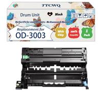 TTCWQ Compatible for Toshiba OD-3003 Drum Unit Work for Toshiba e-Studio 300D 301DN 302DNF Printers, with Chip, High Yield 12000 Pages, High-Definition Printing (1 Pack Black)