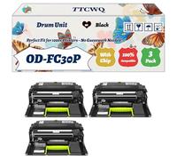 TTCWQ Compatible for Toshiba OD-FC30P Drum Unit Work for Toshiba E-Studio 305 CP 305 CS 306 CS Printers, with Chip, High Yield 80000 Pages, High-Definition Printing (3 Pack Black)
