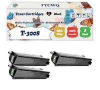 TTCWQ Compatible for Toshiba T-3008 Toner Cartridges Work for Toshiba E-Studio 2008 A E-Studio 2508 A E-Studio 3008 A E-Studio 3508 A E-Studio 4508 A E-Studio 5008 Printers (3 Pack Black)
