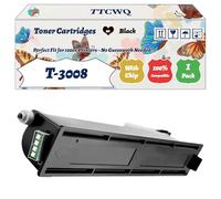 TTCWQ Compatible for Toshiba T-3008 Toner Cartridges Work for Toshiba E-Studio 2008 A E-Studio 2508 A E-Studio 3008 A E-Studio 3508 A E-Studio 4508 A E-Studio 5008 Printers (1 Pack Black)