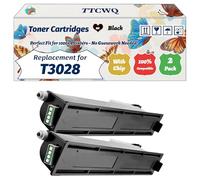 TTCWQ Compatible for Toshiba T3028 Toner Cartridges Work for Toshiba E-STUDIO 2528 A Printers, with Chip, High Yield 40000 Pages, High-Definition Printing (2-Pack Black)