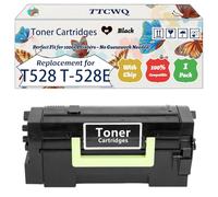 TTCWQ Compatible for Toshiba T528 T-528E 6B000000949 Toner Cartridges Work for Toshiba E-Studio 528 P Printers, with Chip, High Yield 45000 Pages, High-Definition Printing (1 Pack Black)