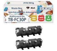 TTCWQ Compatible for Toshiba TB-FC30P Waste Box Work for Toshiba E-Studio 305 CP 305 CS 306 CS Printers, with Chip, High Yield 36000 Pages, High-Definition Printing (2-Pack Black)