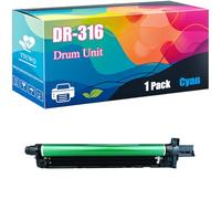 TTCWQ DR-316 Drum Unit Compatible with Konica Minolta BizHub C250i C300i C360i Printers, High-Yield Ideal for High-Volume Printing (1 Pack Cyan)