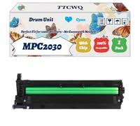 TTCWQ MPC2030 Drum Unit Compatible for Ricoh Aficio MPC2030 MPC2050 MPC2530 MPC2550 Printers, with Chip, High Yield 60000 Pages, High-Definition Printing (1 Pack Cyan)