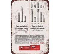 TTDECK Remington Cartridges Vintage Look Reproduction Metal Tin Sign 8 x 12 Inches Vintage Aluminum Retro Metal Sign
