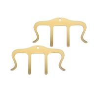 Ttdesefu 2 Pack Metal Black Music Book Clips Page Holders for Reading, Sheet Music Stand, Piano, Book & Keyboard Ideal for Musicians (Gold)