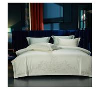 TTDGYYXW 1000TC Cotton Luxury Embroidery Bedding Set Double Queen King 4Pcs Duvet Cover Set Flat/Fitted Bed Sheet,Bedding,2,Flat Full